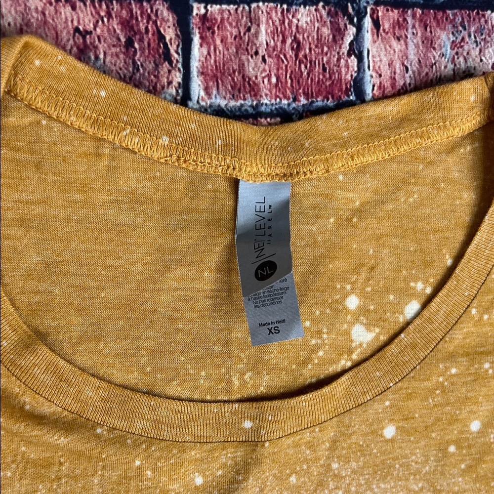 Next Level Apparel Mustard Speckled Tee I Got A Heart Like A Truck - Picture 2 of 4